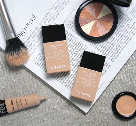 chanel vitalumiere aqua foundation coverage|Chanel vitalumiere aqua foundation swatches.